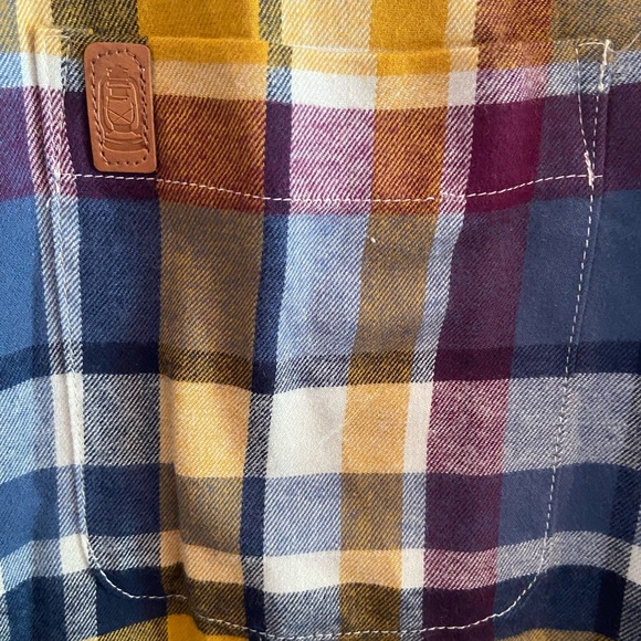 Brewers Lantern Flannel Plaid Medium Mens Button Down Shirt NWT - Picture 3 of 12